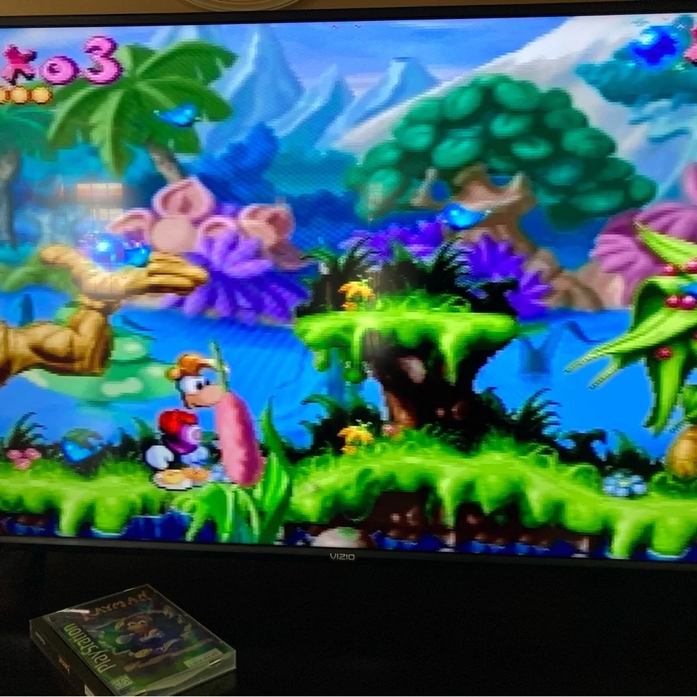 RARE Rayman LONG BOX Original Works with Both PlayStation 1 & PlayStation 2 - Picture 13 of 15